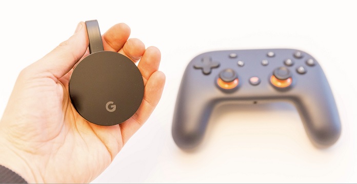 Google Chromcast mit dem Stadia Controll