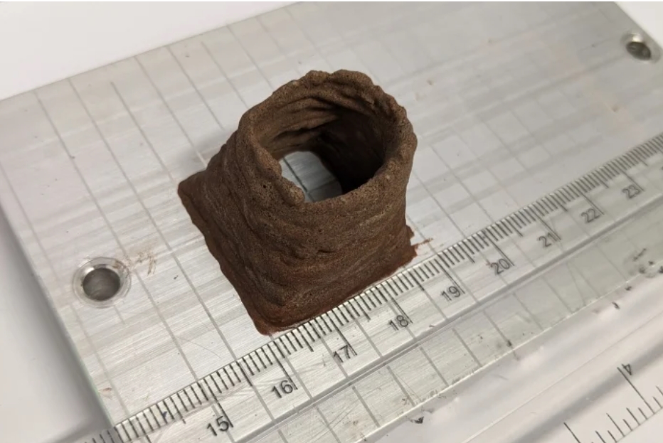 3D-printed Mars AstroCrete.
