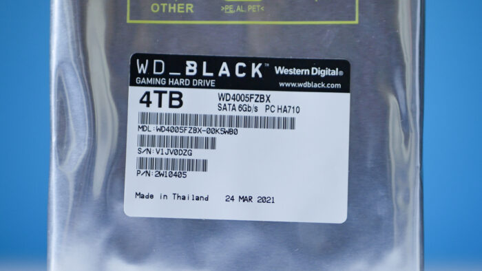 WD Black WD4005FZBX 4TB