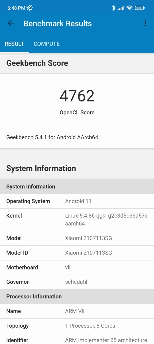 Xiaomi 11T Pro - Benchmarks