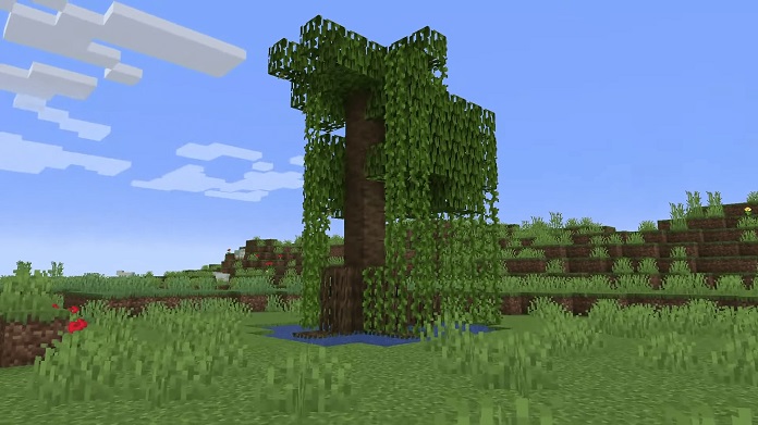 Mangrove tree in Minecraft PE 1.19.0 The Wild Update