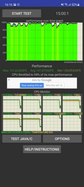 realme GT Master Edition vs Xiaomi 11 Lite 5G NE vs Samsung Galaxy A72 - CPU Throttling Test