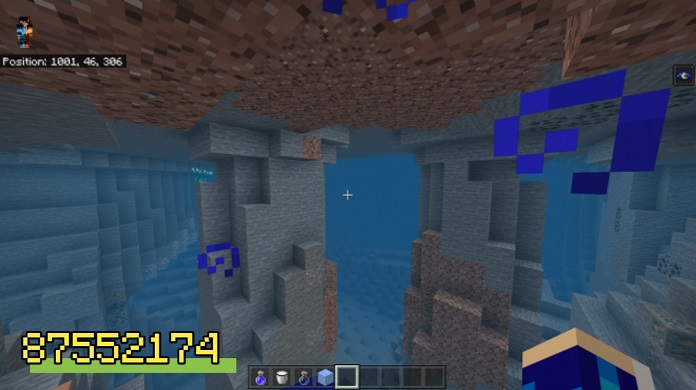 Сиды для Minecraft PE - Подземное озеро