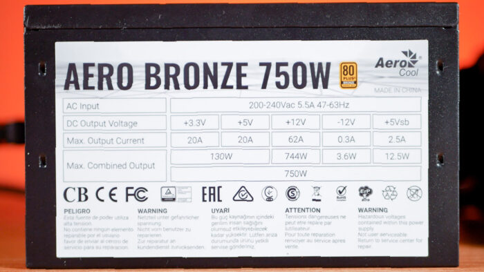 Aerocool Bronze 750W