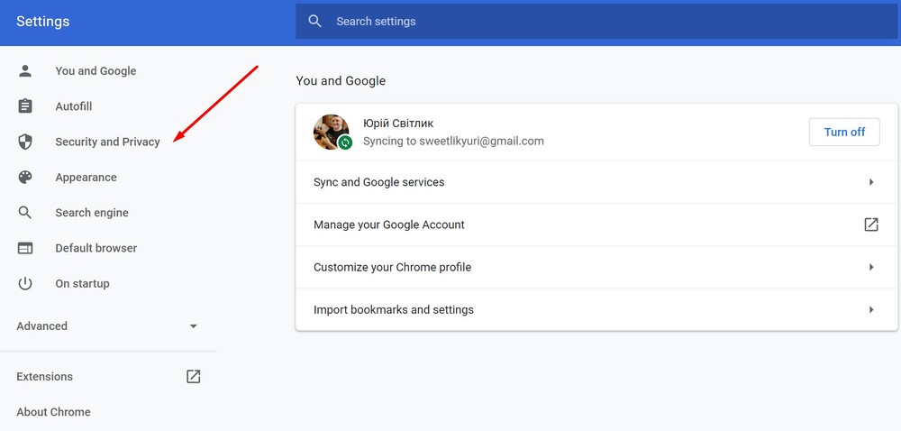 Google Chrome-Privacy