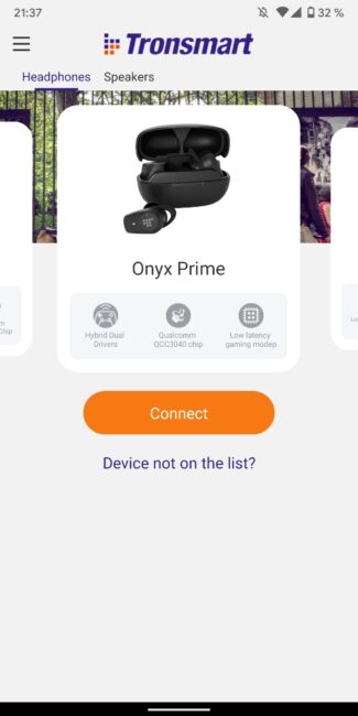 Tronsmart Onyx Prime - Tronsmart App