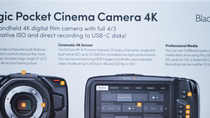 Blackmagic Pocket kinokaamera 4K