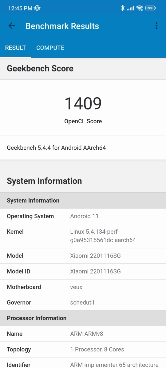 Redmi Note 11 Pro 5G - Benchmark