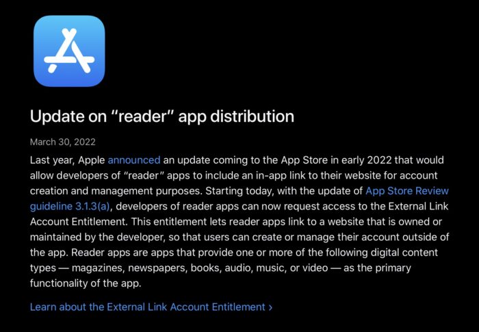 App Store Changes