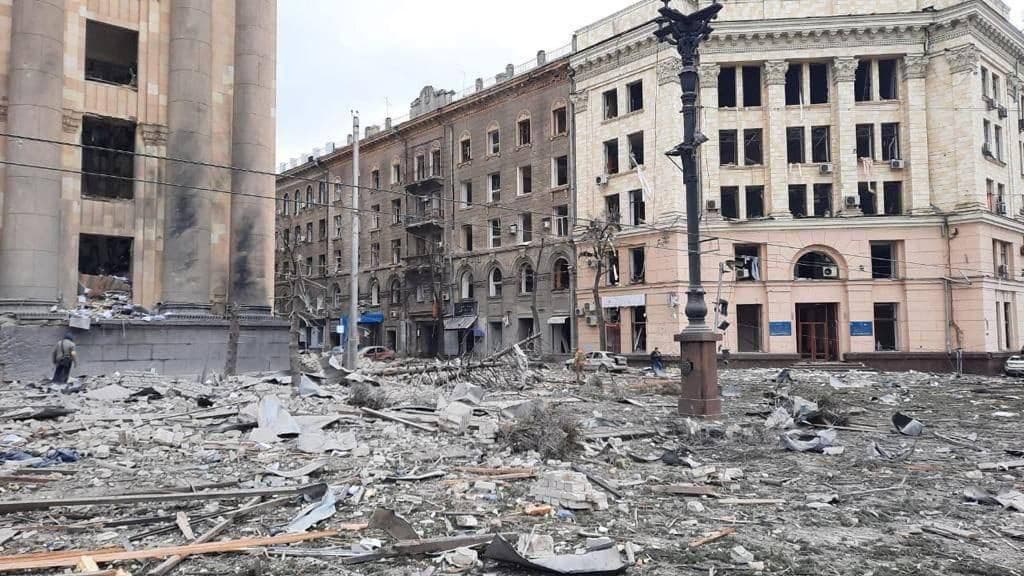Харьков после бомбежки Россией