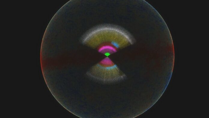 Харитаи 3D-и коинот, ки аз ҷониби ҳамкории eBOSS дар SDSS тартиб дода шудааст