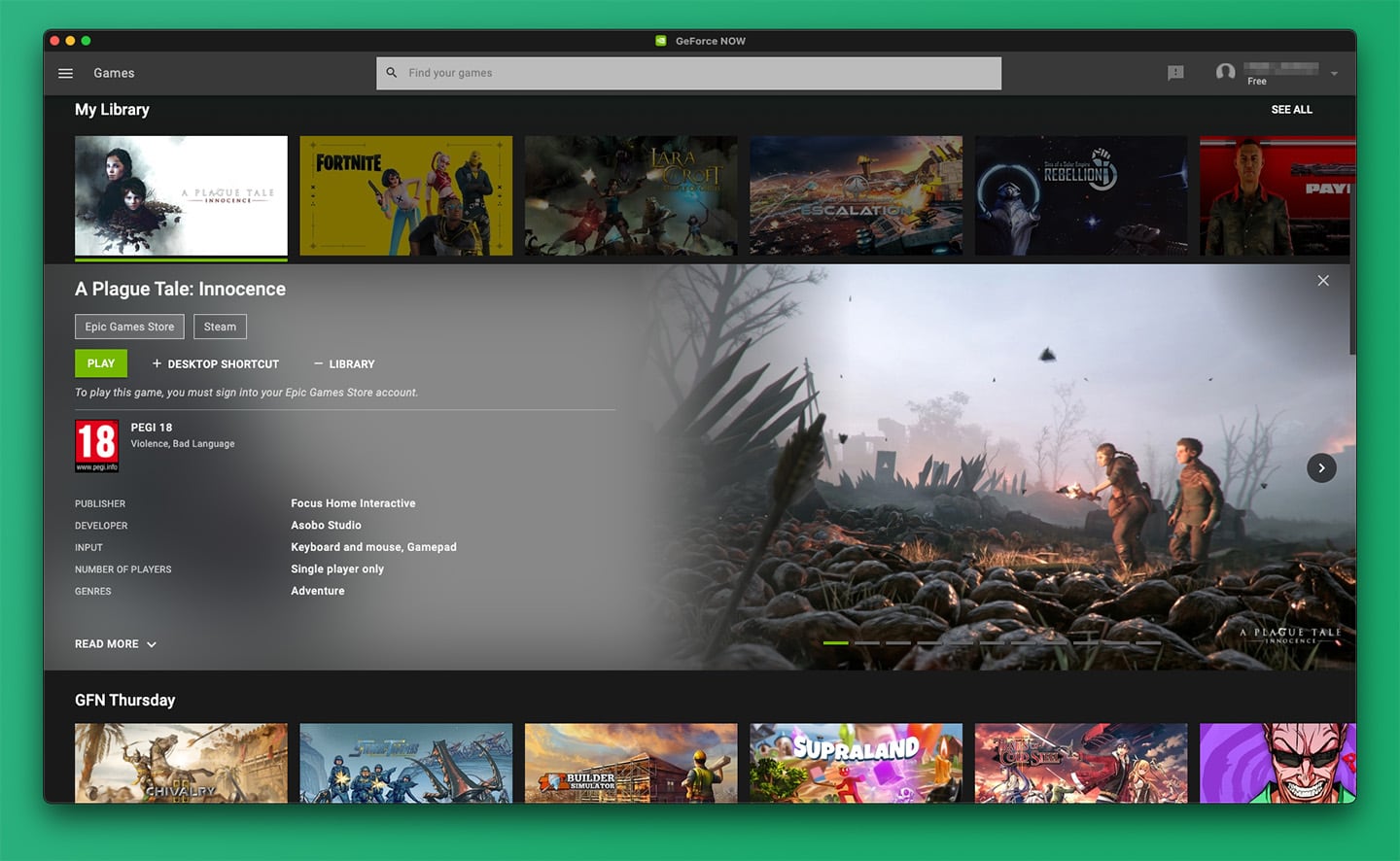 Geforce Now Game Launcher 1