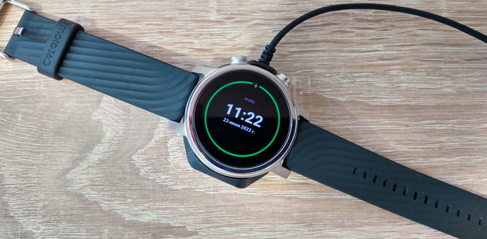 Moto 360 3gen დამუხტვა