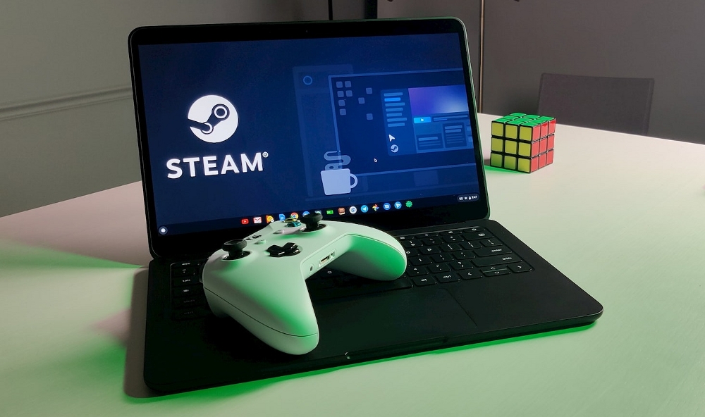 Steam em um Chromebook