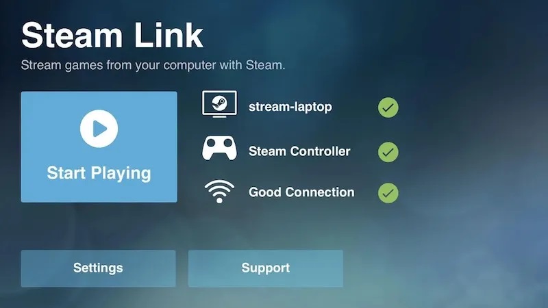 Steam Länk på Chromebook