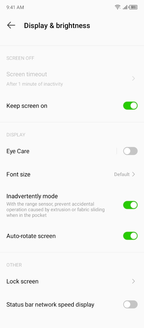 Infinix HOT 12 Play NFC - Display Settings 01