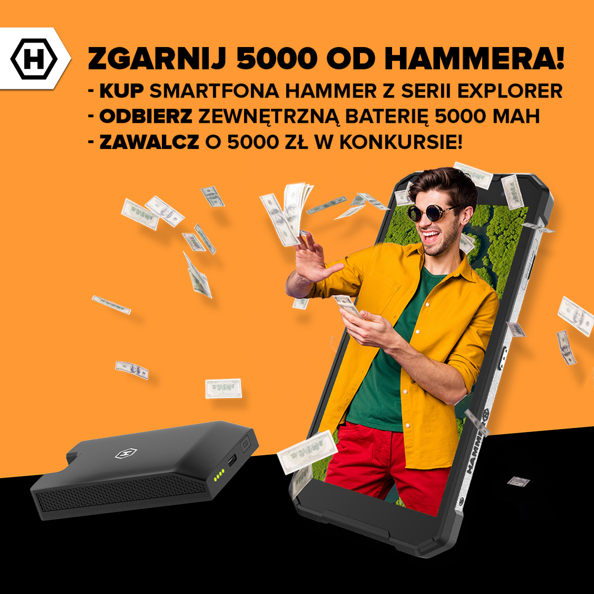 Promocja HAMMER – powerbanki w prezencie i 5000 zł do wygrania
