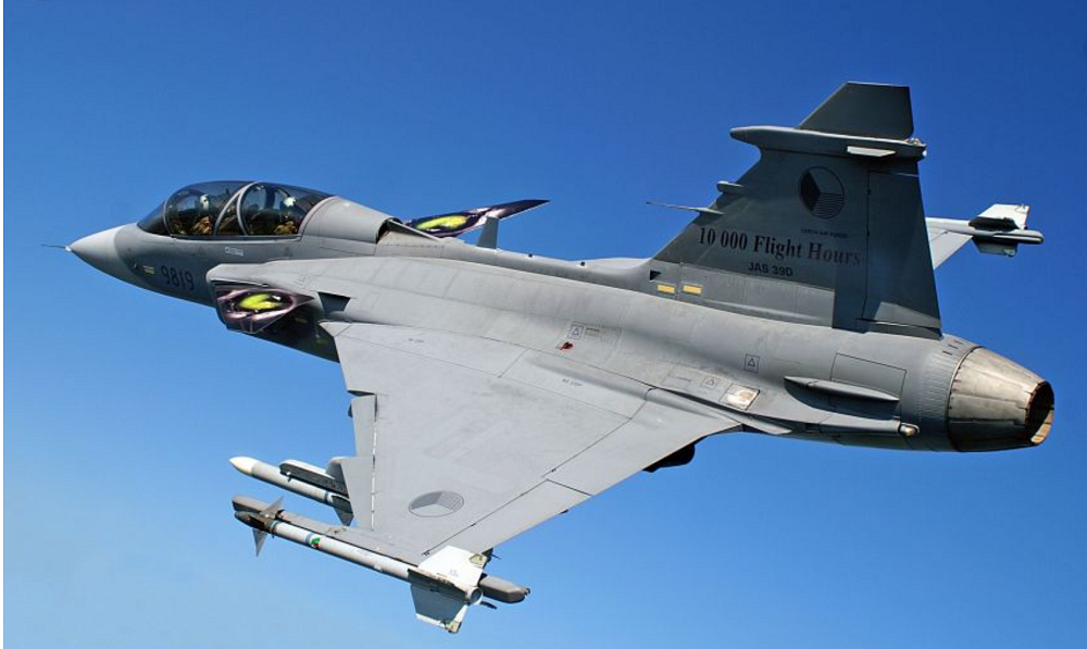 Avión Saab JAS 39 Gripen para las Fuerzas Aéreas de Ucrania