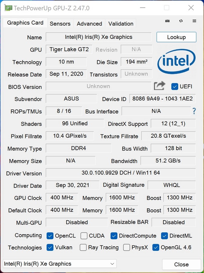 ASUS ZenBook 14 Flip OLED – benchmarky