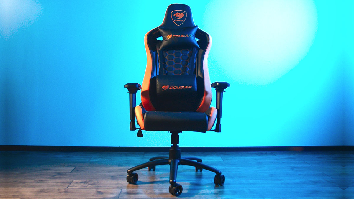 Cougar Armor Gaming Chair Black Orange