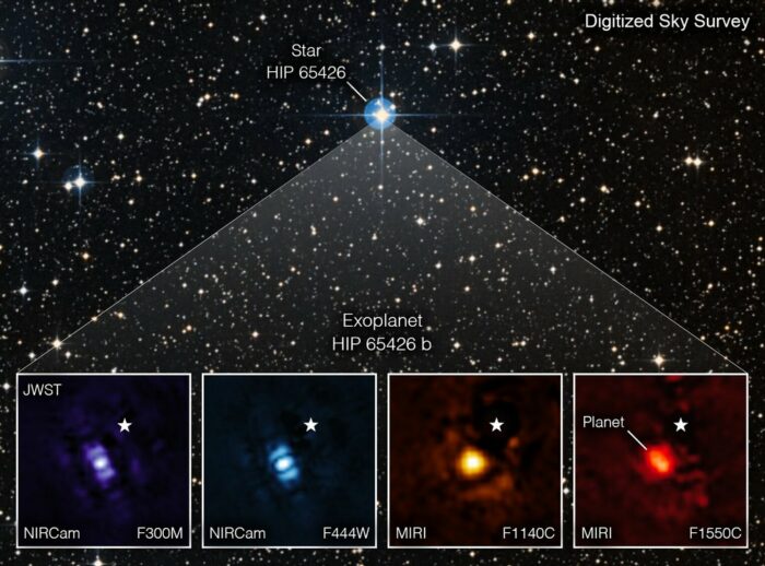 Отримано перше зображення екзопланети з космічного телескопа Джеймс Вебб
