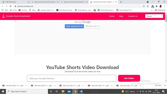 youtube video shorts downloader