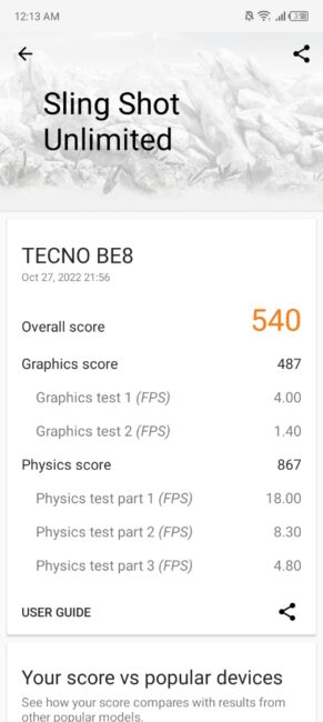 TECNO POP 6 Pro - Benchmarks