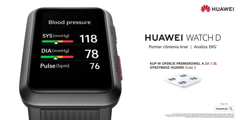 Huawei Watch D już w Polsce. Mierzy ciśnienie na poważne