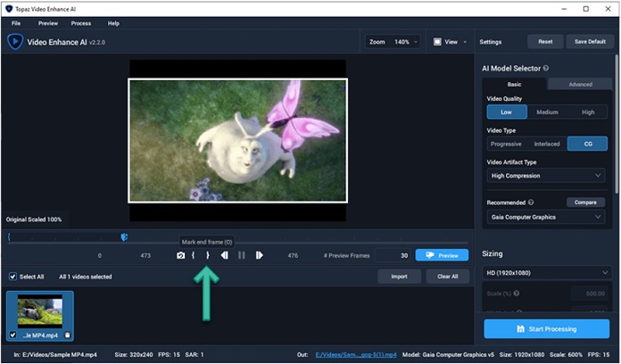 Topaz Video Enhancer AI