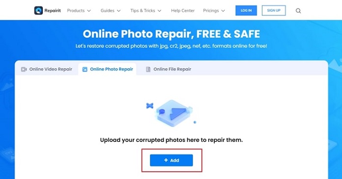 Wondershare Repairit – Online Photo Repair