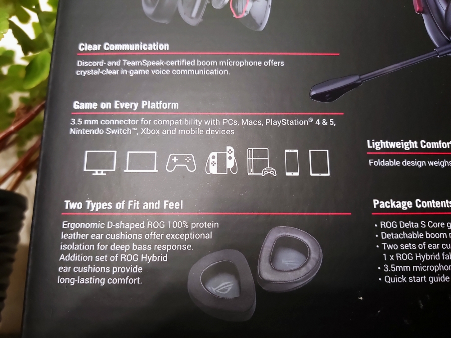  ASUS ROG DELTA CORE Gaming Headset for PC, Mac