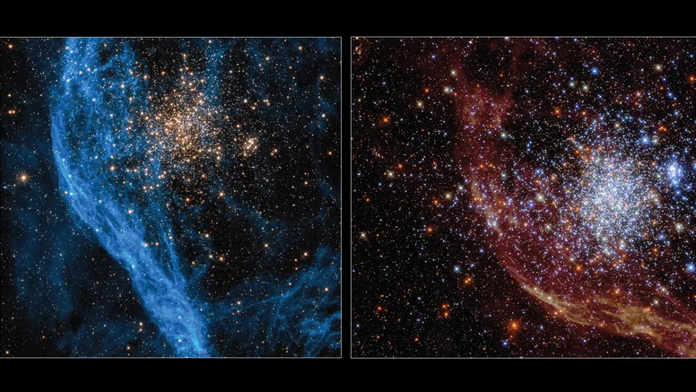 Молоді та старі зірки виблискують «туманностями» на нових фото Габбла