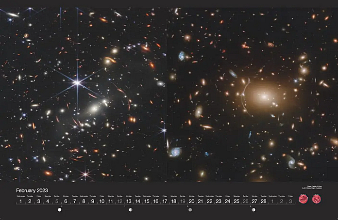 NASA udlodder en gratis kalender for 2023 med smukke rumbilleder