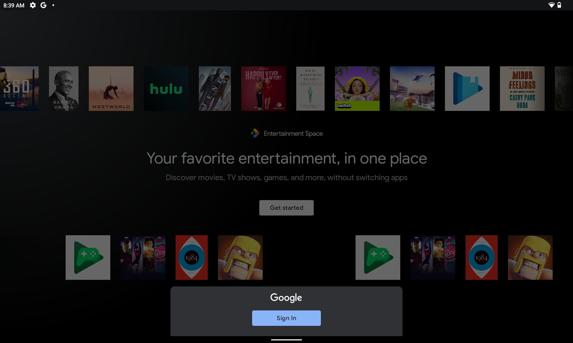 lenovo tablet Entertainment Space