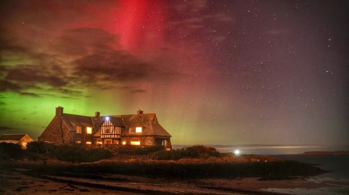 Una intensa tormenta solar ha creado auroras sobre Gran Bretaña