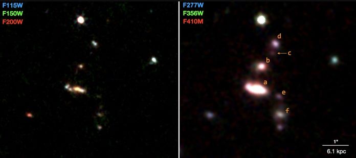 Телескоп Вебба зафіксував процес раннього формування галактики