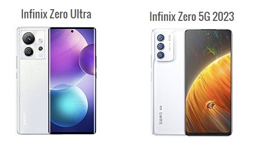 „Infinix Zero Ultra“ prieš „Infinix Zero 5G 2023“.