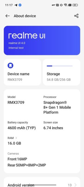 Realme GT3 截图