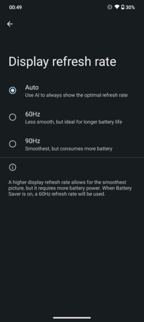Экранҳои Moto Android