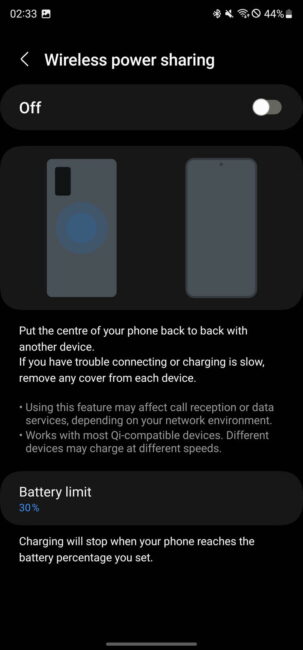 S23 Ultra One UI battery