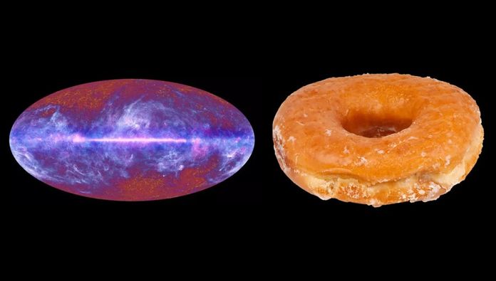 تقترح نظرية جديدة أن الكون قد يكون على شكل كعكة دائرية ، وليس على شكل فطيرة