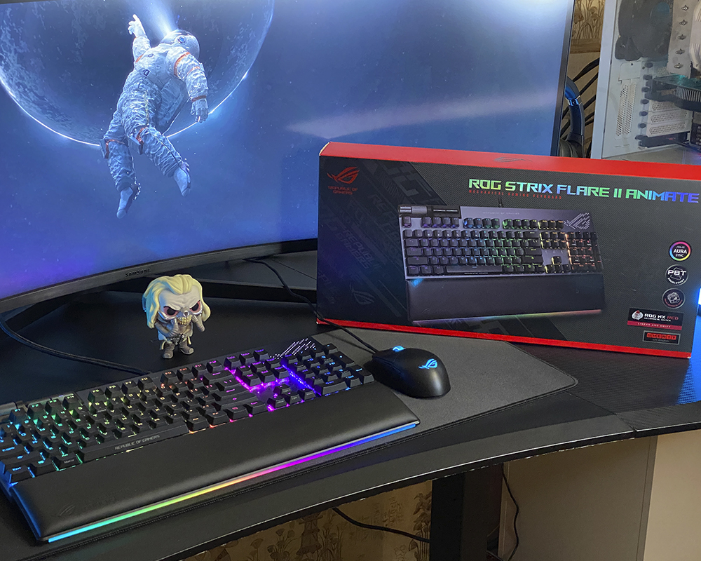 ASUS ROG STRIX FLARE II ANIMATE mechanical keyboard review