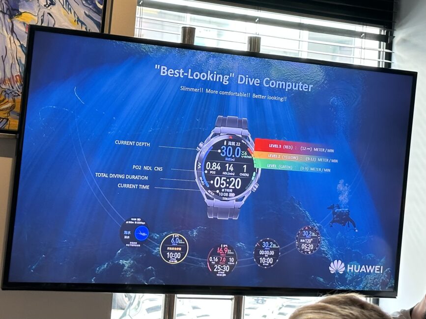 diving Huawei Watch Ultimate