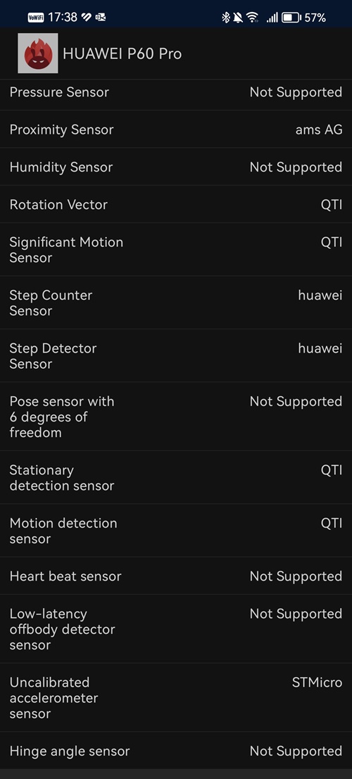 Huawei Infos P60 Pro AnTuTu