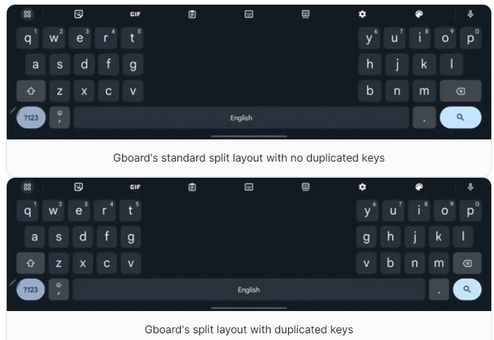 Android-平板電腦將獲得帶有兩個不同 Gboard 選項的分離式鍵盤