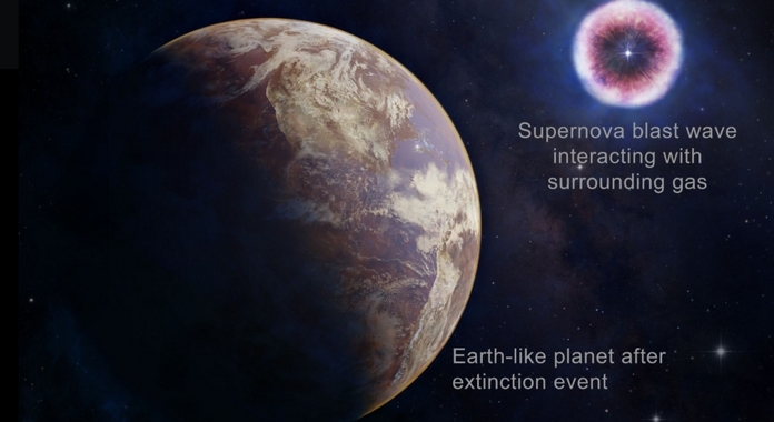 NASA: 超新星は地球上の生命に脅威を与える