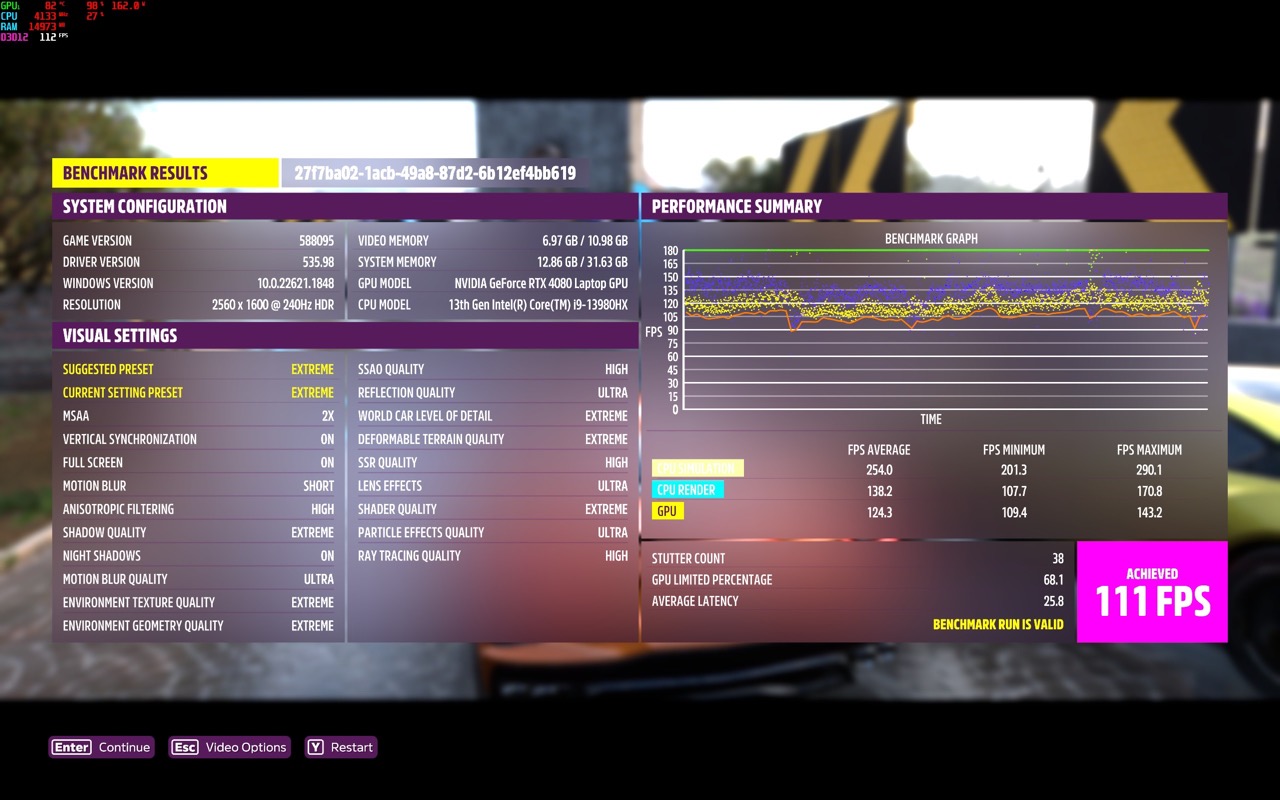 Forza Horizon 5 Benchmark