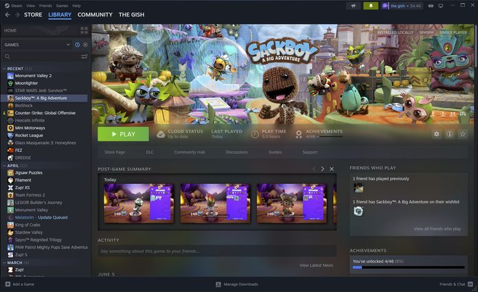 Вийшло оновлення клієнта Steam Desktop з новим інтерфейсом та функціями