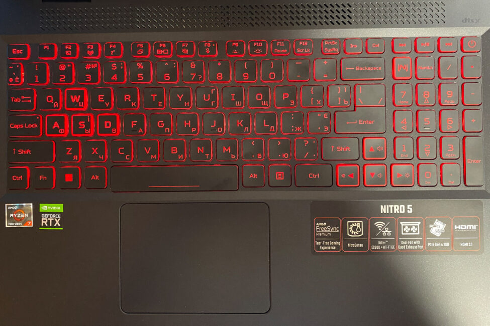 Клавіатура ACER Nitro 5 AN515-47-R90X